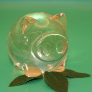 Clear Pig Ornament